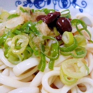 ♥　醤油豆こうじ入り！　冷やしうどん　♥